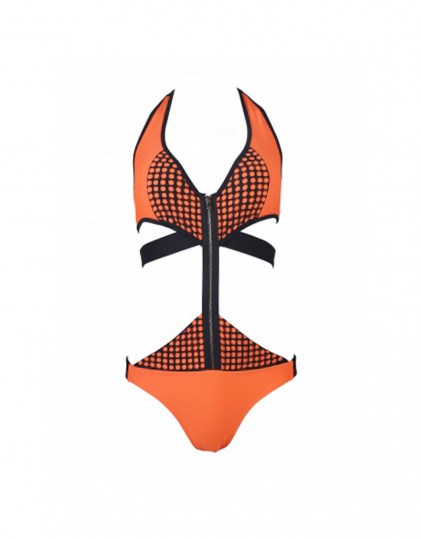 Costum de Baie Intreg Portocaliu Neon 0013848P5 Costum de Baie Intreg Portocaliu Neon 0013848P5